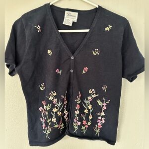 Embroidered cardigan